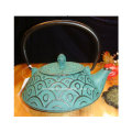 Green Cast Iron Teapot 0.6L